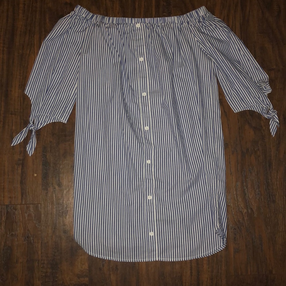 Blue Striped Dress